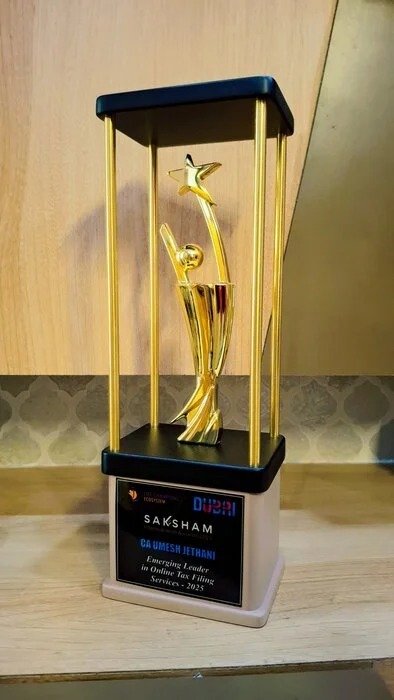 Saksham International Awards 2025 trophy